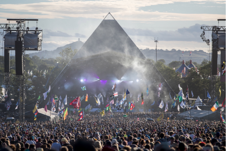 Pyramid Stage at Glastonbury