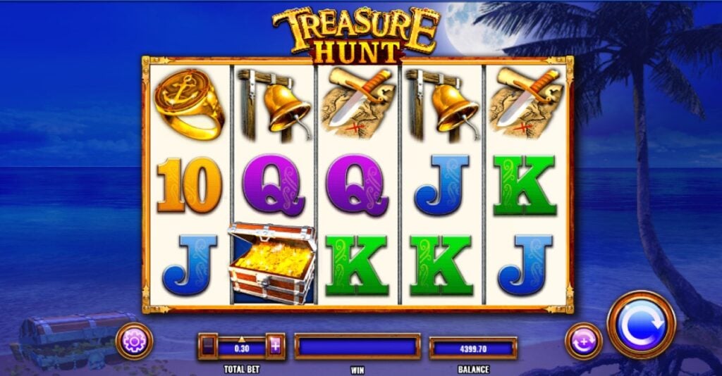 Treasure Hunt slot reels by IGT