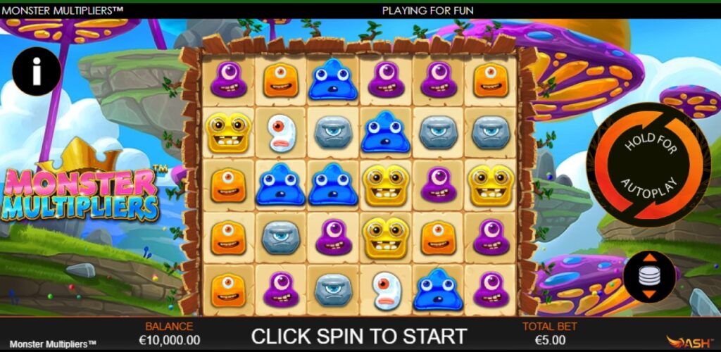 Monster Multipliers slot reels by Playtech