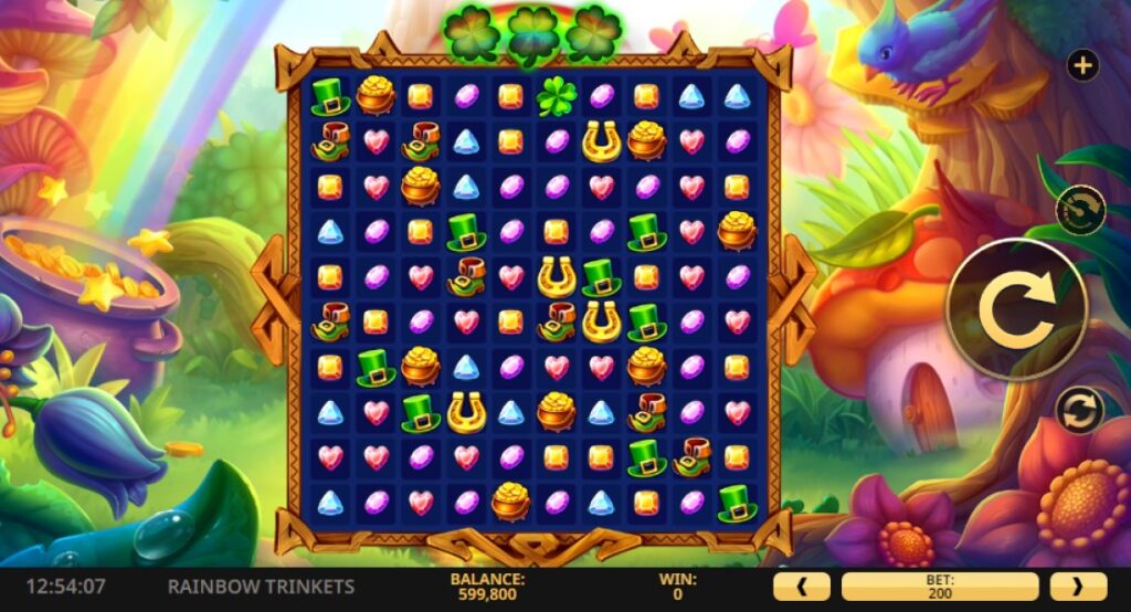 Rainbow Trinkets slot reels by High 5 Games