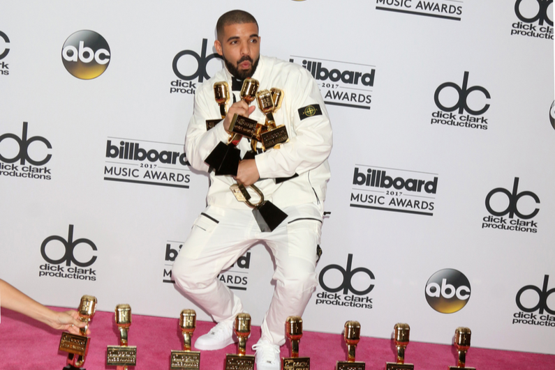 Drake at an award show
