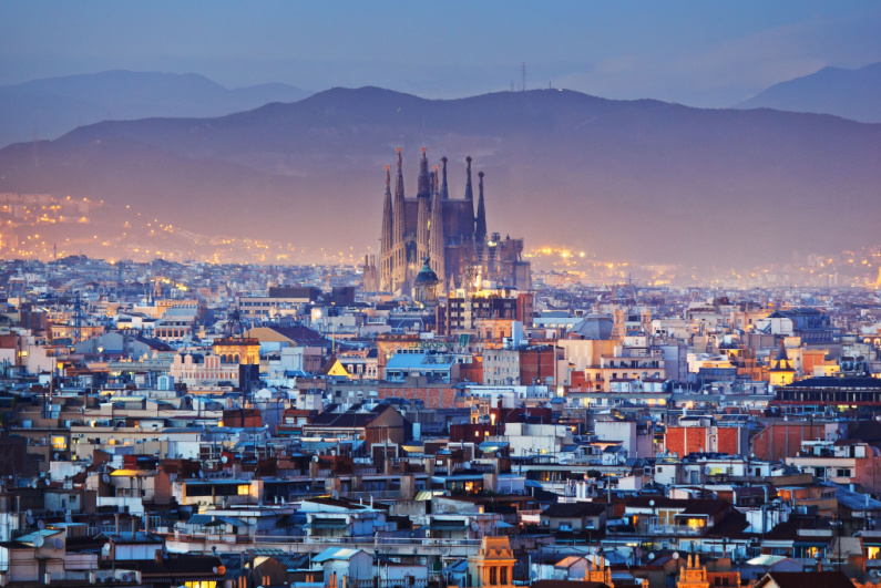 Barcelona skyline