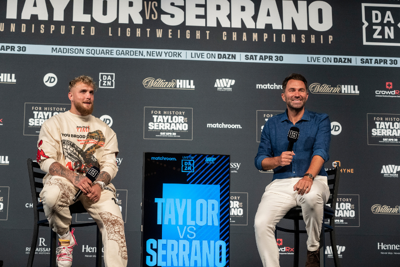 Jake Paul and Eddie Hearn