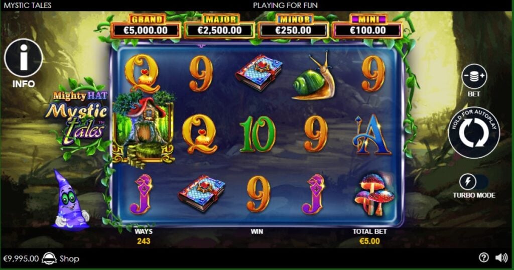 Mighty Hat Mystic Tales slot reel ng Playtech