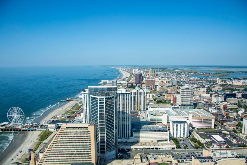 Atlantic City aerial view
