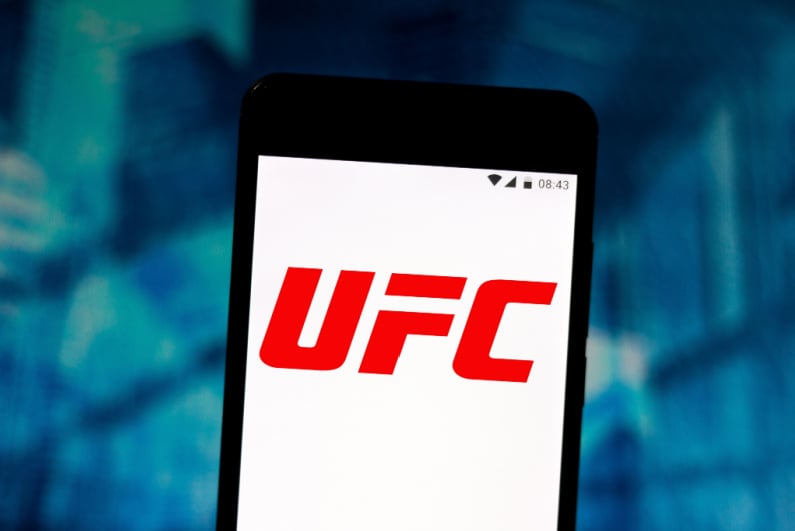 UFC logo on phone