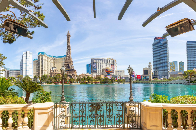 View of Las Vegas Strip from Bellagio