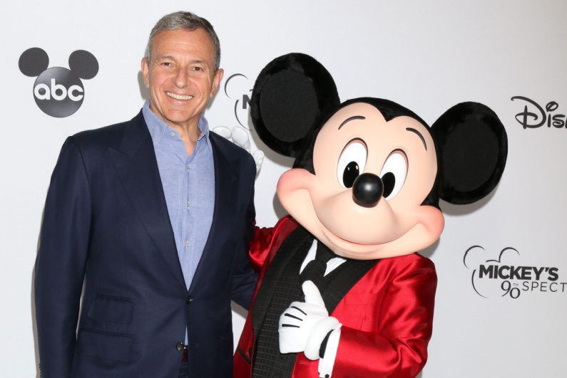 Bob Iger and Mickey Mouse