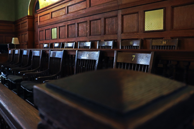 Empty jury seats
