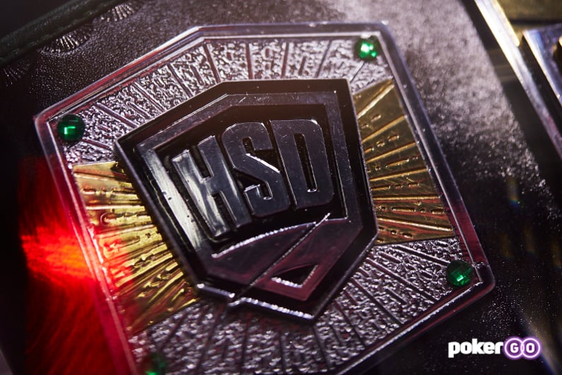 Closeup of the High Stakes Duel belt