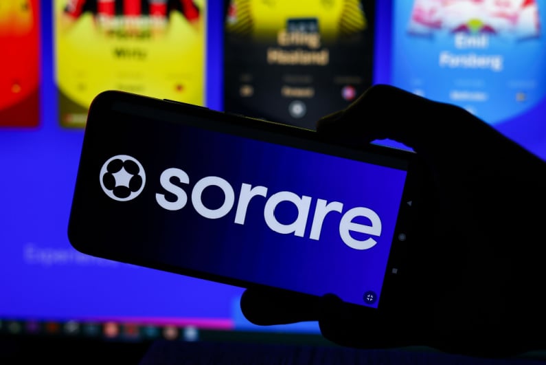 Sorare logo on smartphone