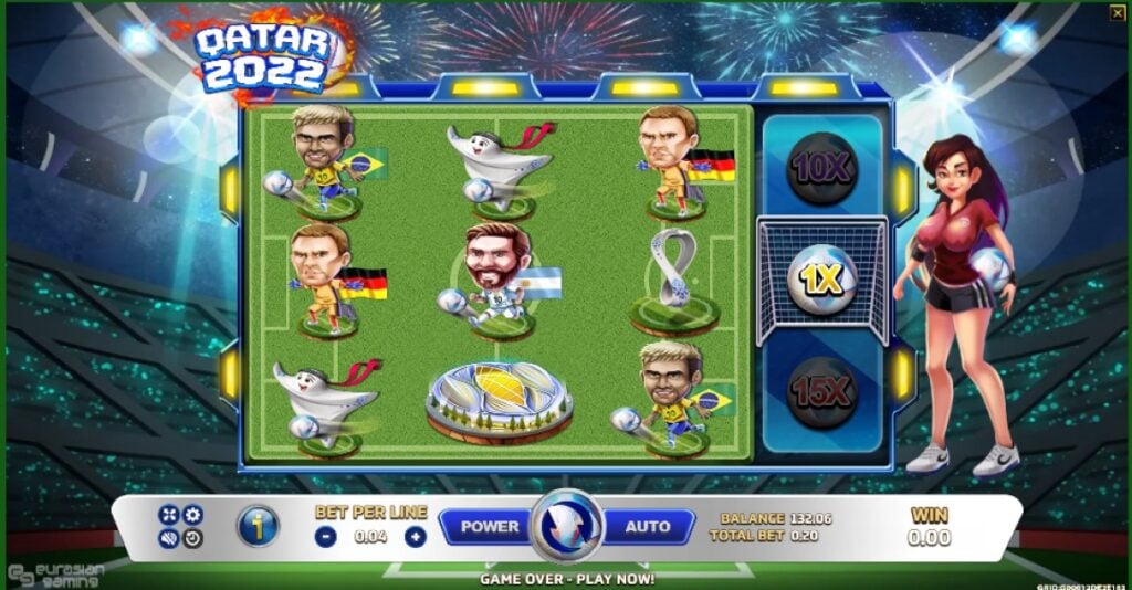 Qatar 2022 slot reels by Eurasian Gaming