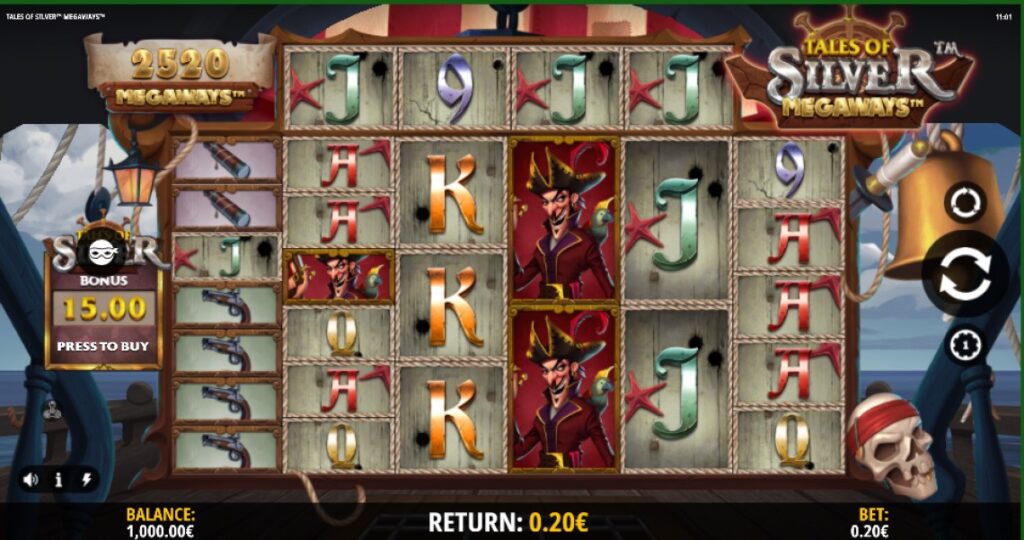 Tales of Silver Megaways slot reels by iSoftBet