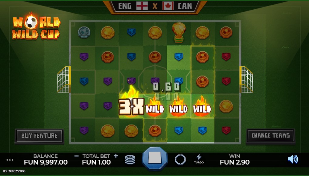New slot released: World Wild Cup - Caleta Gaming