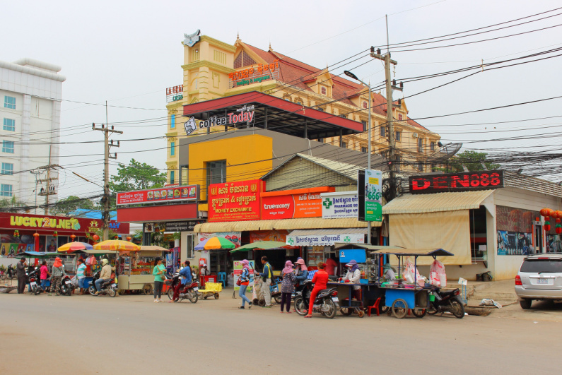 Poipet on Cambodia/Thailand border