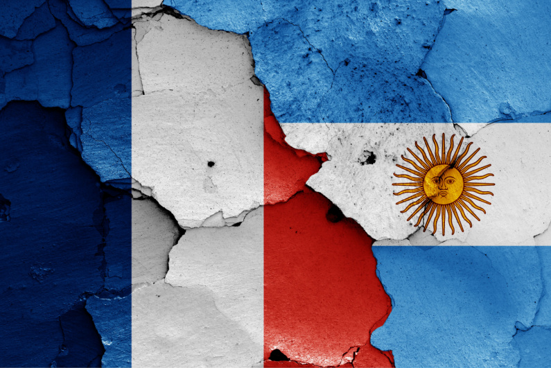 프랑스와 아르헨티나 국기