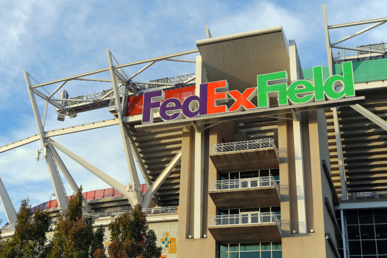 FedEx Field sign