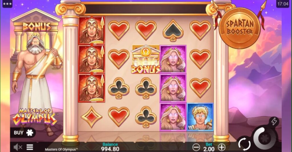 Masters Reels at Slot Olympus by Snowborn Games