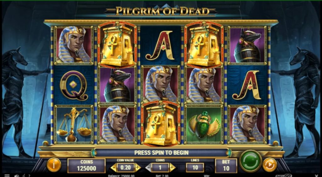 Pilgrim of Dead slot reels by Play'n GO