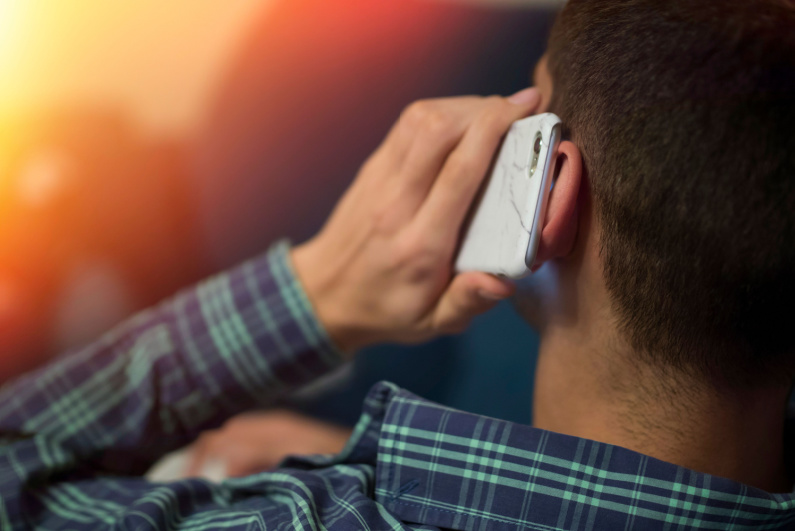 Man talking on the phone