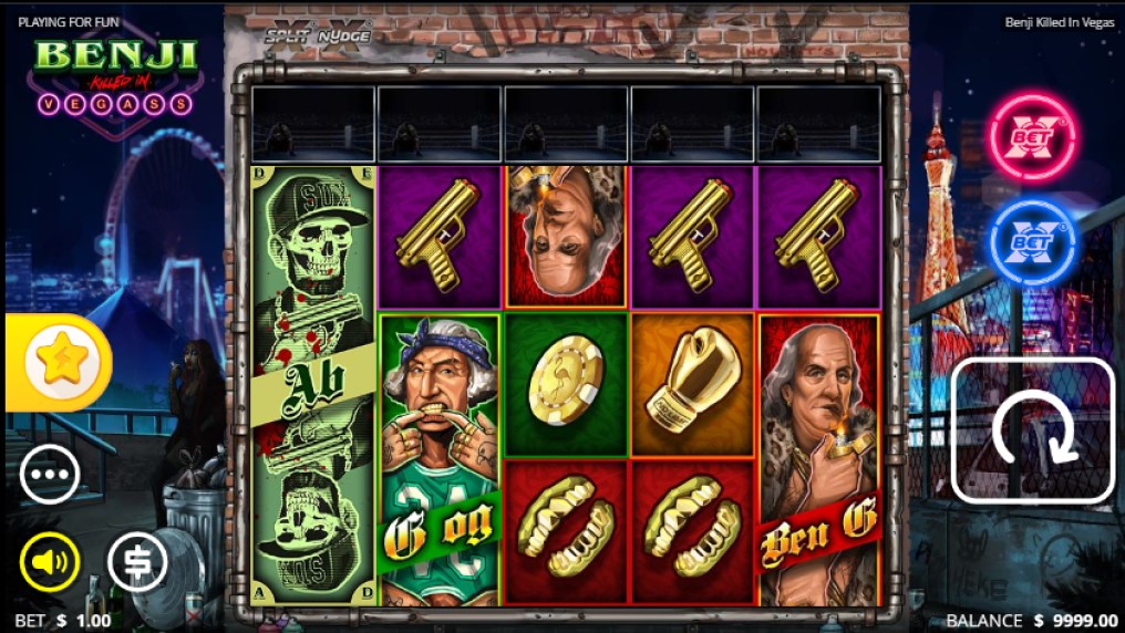 Benji Killed in Vegas slot reels by Nolimit City