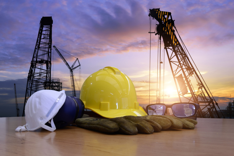 Gear at a construction site