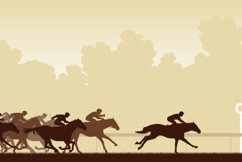Horse race drawing