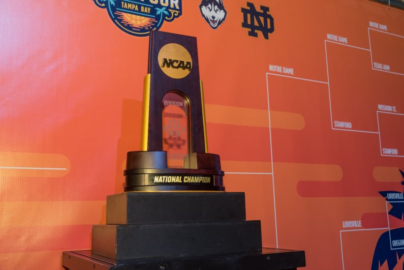 NCAA Women's Basketball championship trophy