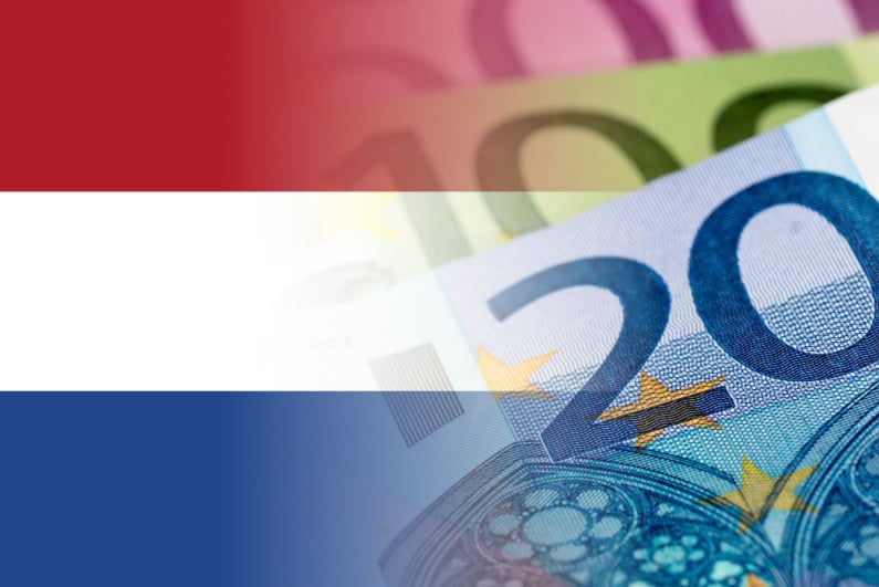 Netherlands flag and Euros