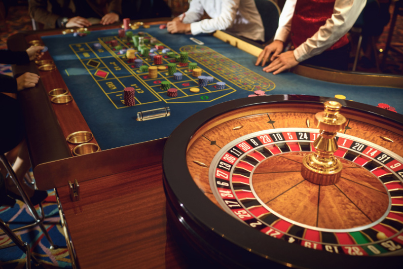 Roulette table