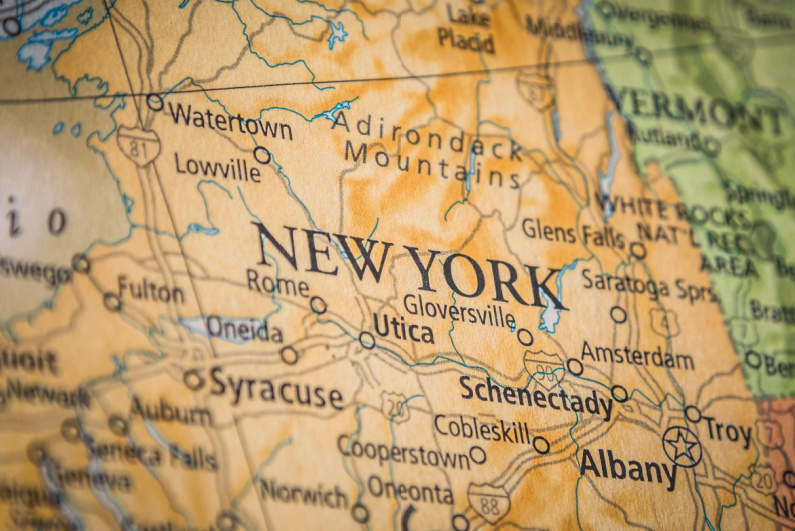 New York state map