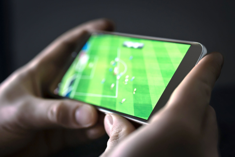 Soccer on a cell phone