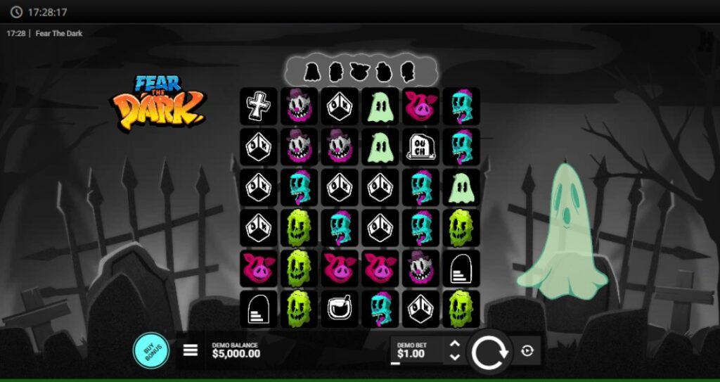 Fear the Dark slot reels Hacksaw Gaming