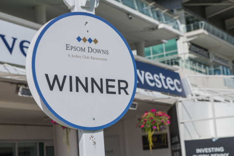 Epsom Downs winner sign