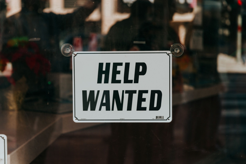 Help wanted sign