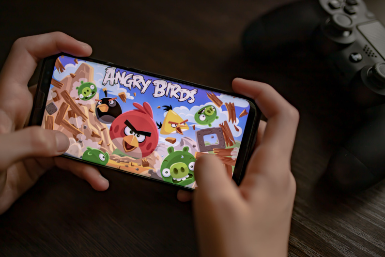Angry Birds on phone