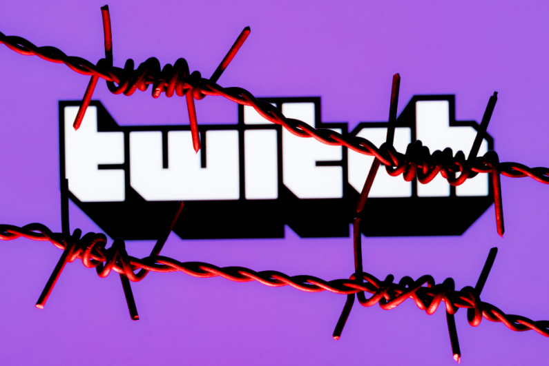 Twitch with barbed wire