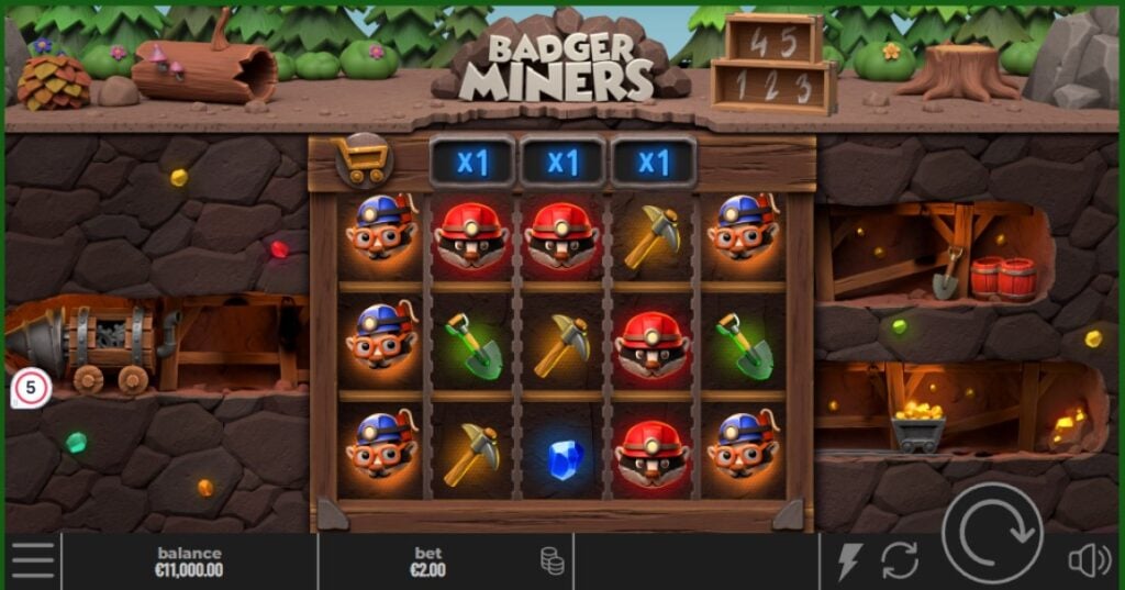 Badger Miners Slots by Yggdrasil Gaming