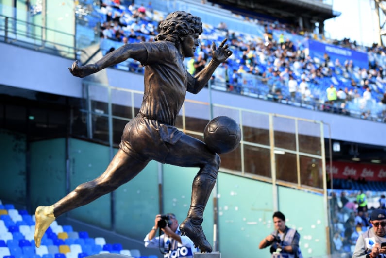 Diego Maradona statue