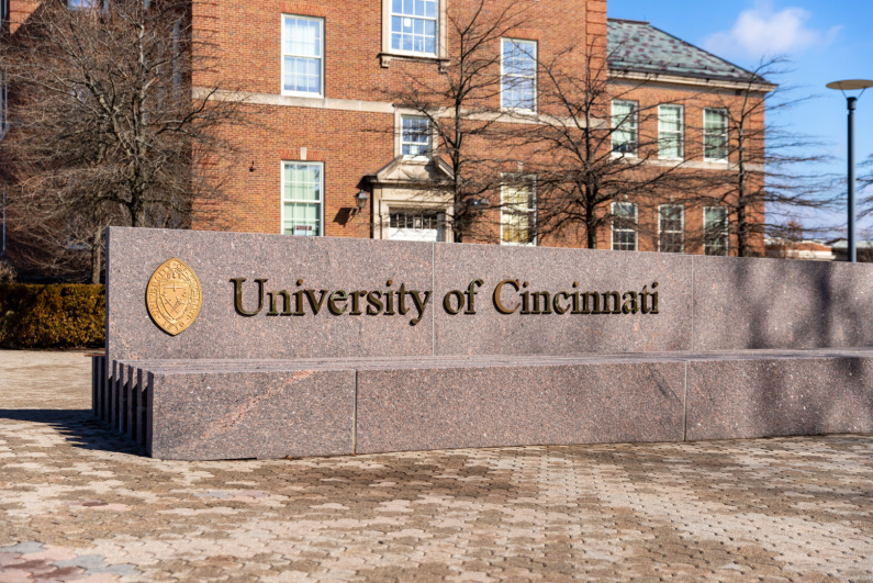 University of Cincinnati sign