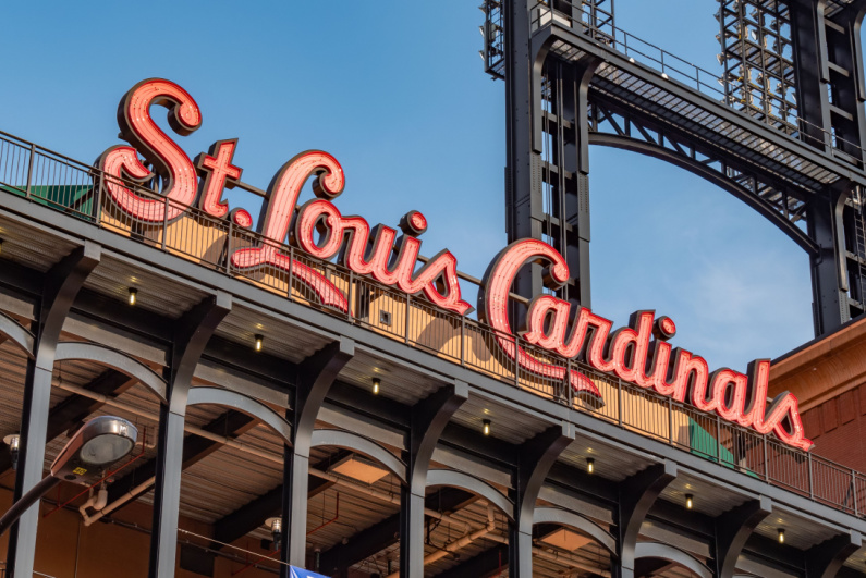 St Louis Cardinals sign on stadium