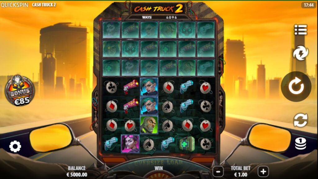 Cash Truck 2 reels slot by Quickspin