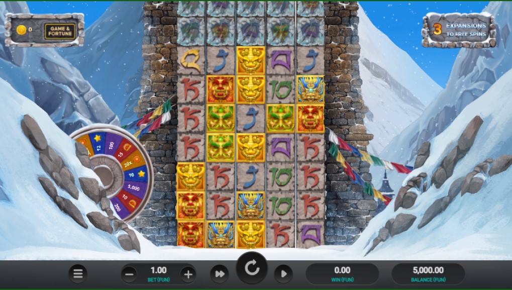 Everest slot reel by Four Leaf Gaming