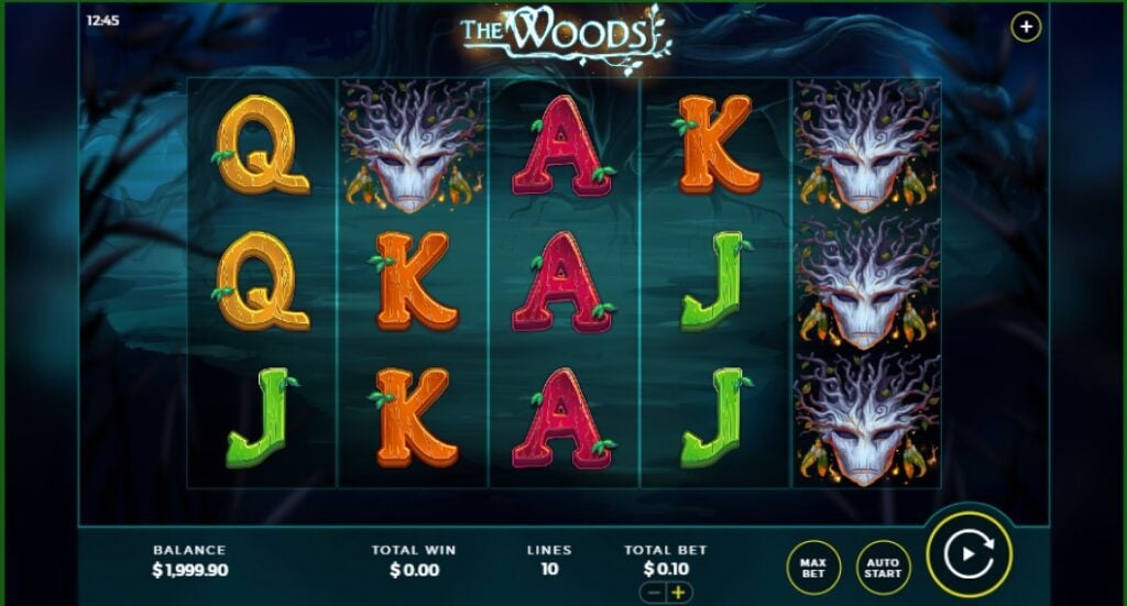 The Woods slot reels by Bally Wulff