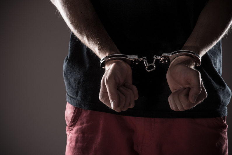 Man in handcuffs