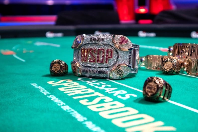 WSOP ring on table