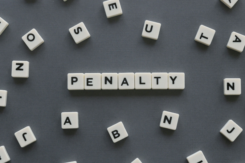 Penalty wording in blocks