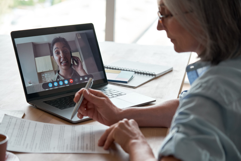 Online job interview