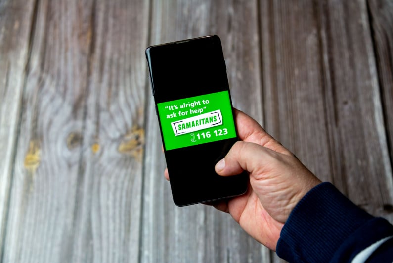 Samaritans phone logo