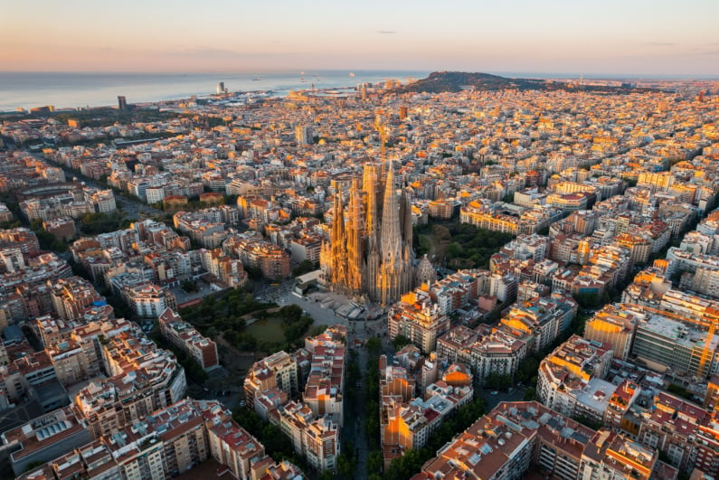 Barcelona skyline